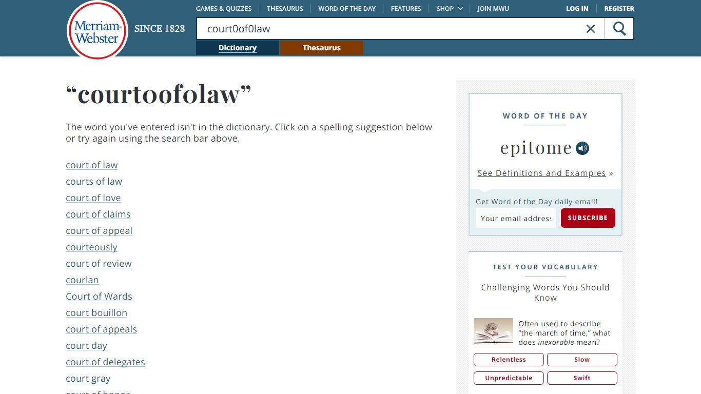 Court of law Definition & Meaning - Merriam-Webster