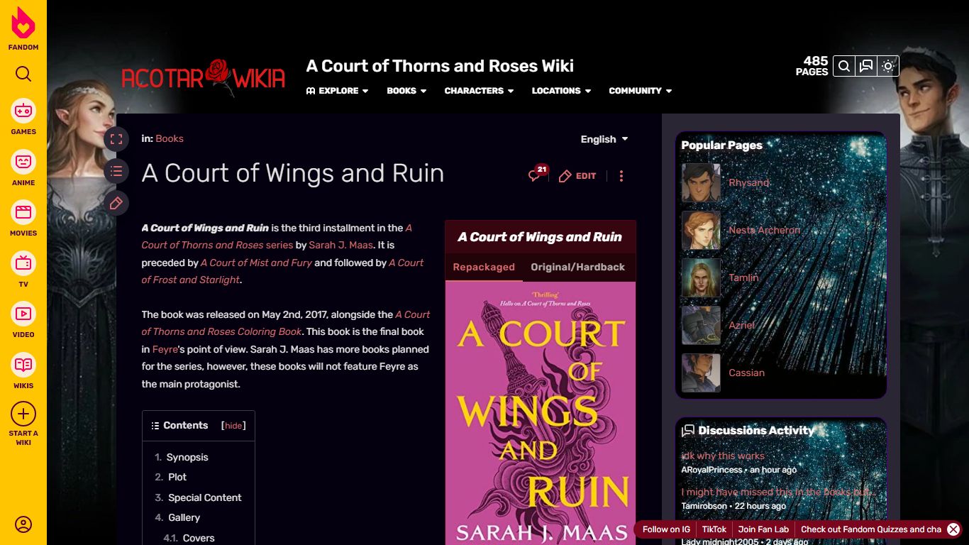 A Court of Wings and Ruin